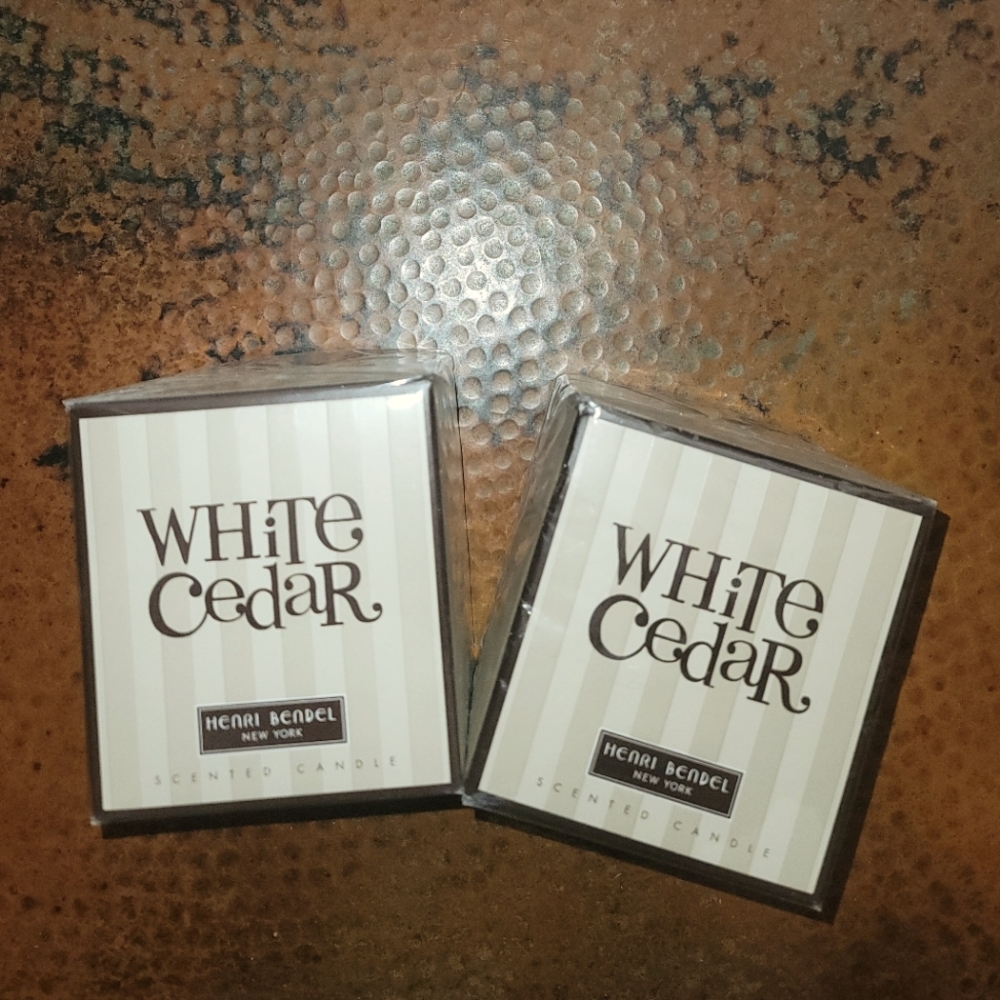 Lot of 2 New Factory Sealed Henri Bendel New York Candles White Cedar